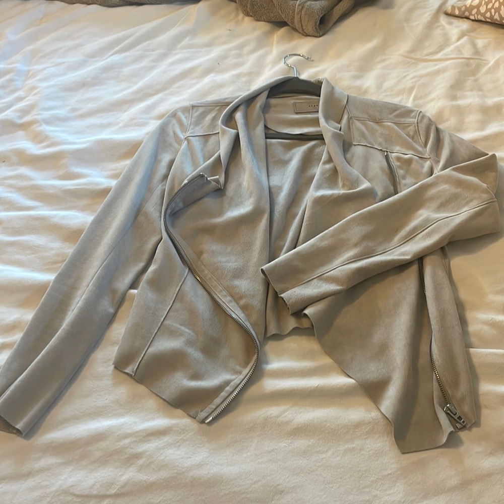 Blank NYC faux suede Moto jacket